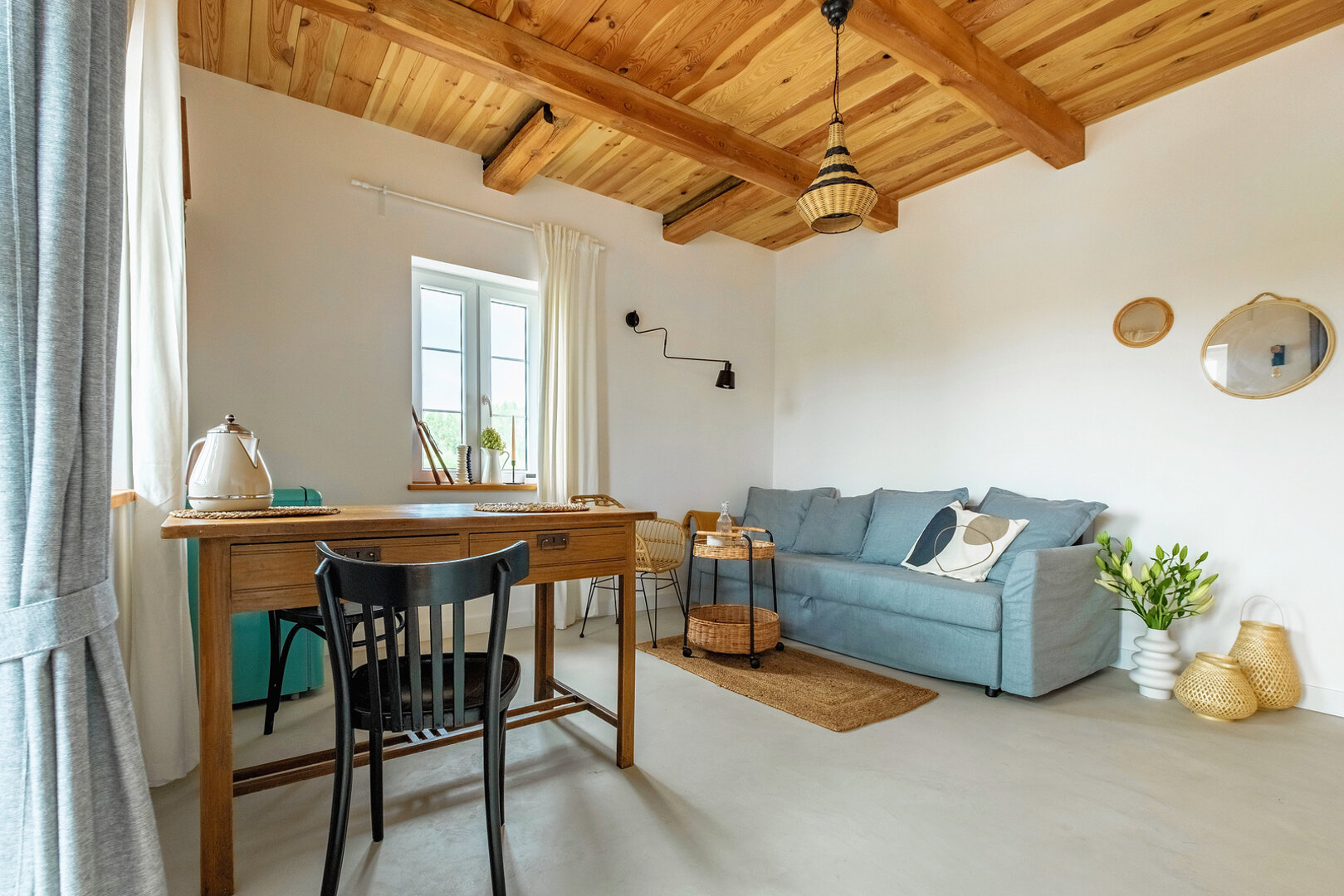 Apartament z widokiem na łąki. Apartament z widokiem na łąki.